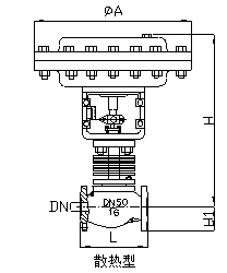 ZJHM精小型氣動薄膜套筒調節閥結構圖